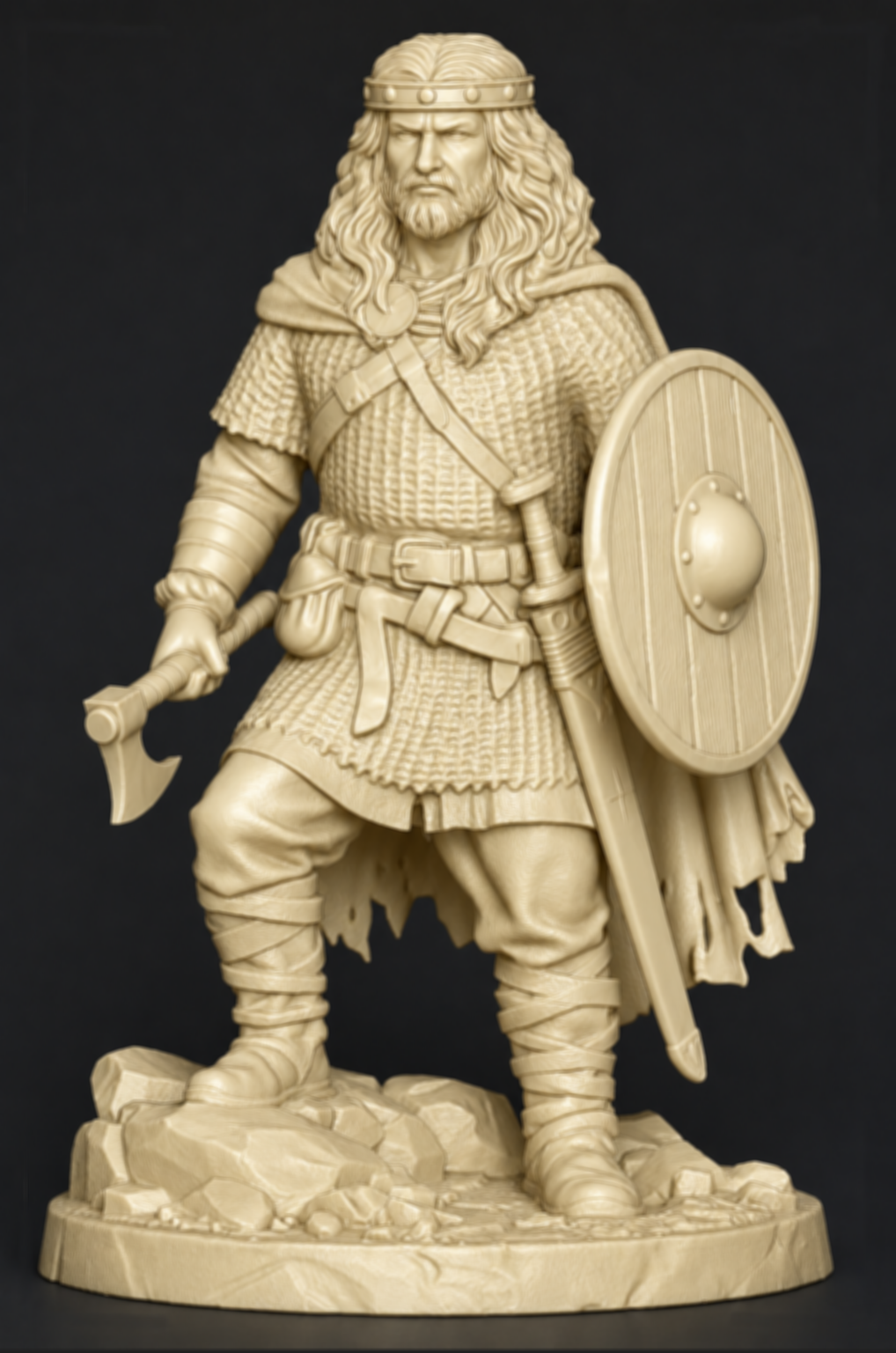 FIGURINE RÉSINE CLOVIS | 10CM