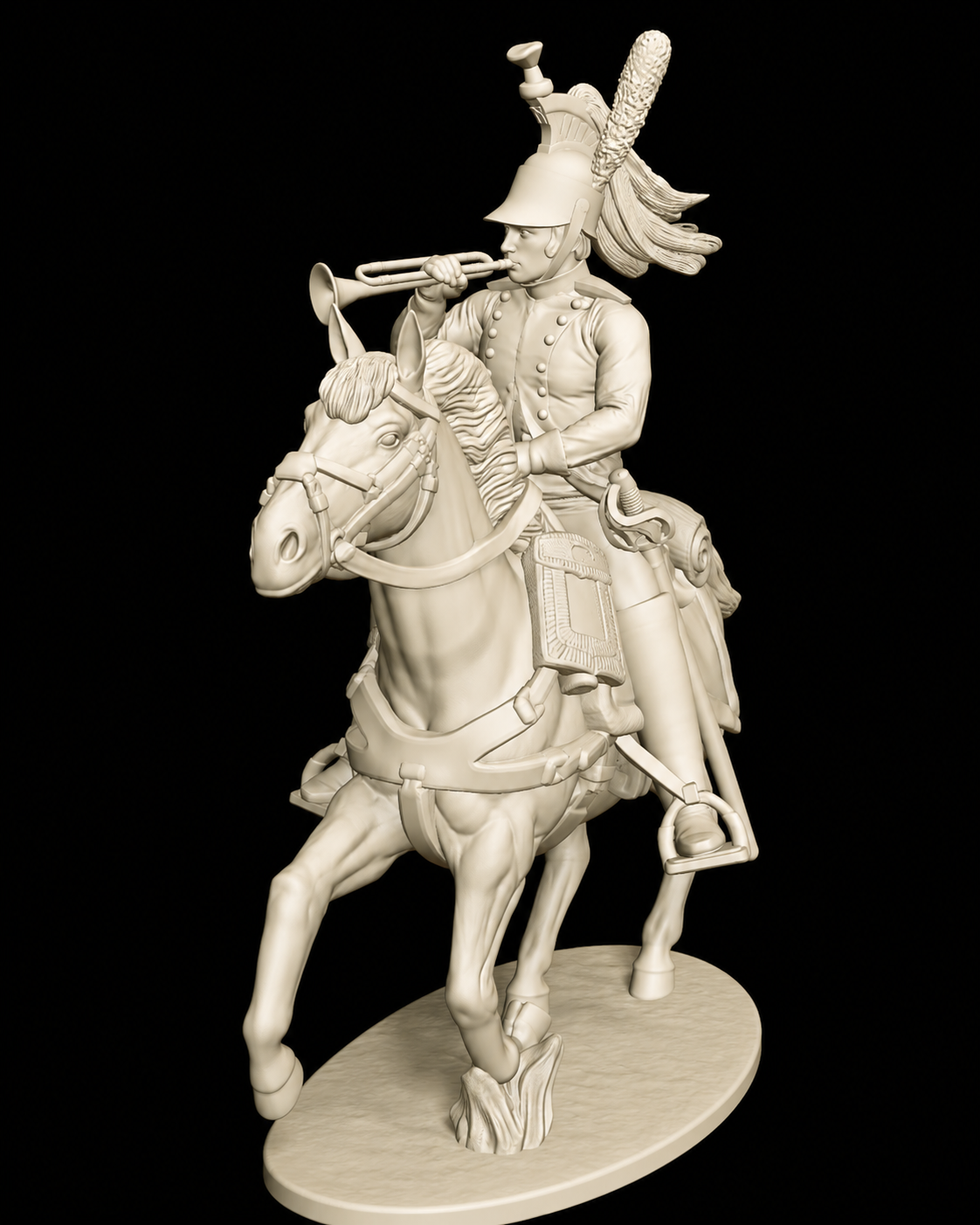 FIGURINE TROMPETTE DES DRAGONS